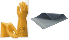 PT equipment, gloves class 00 to class 4, insulating mats up to 50kV, insulating platforms, LED flashlights, etc.